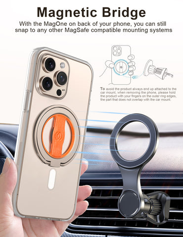 Ewa New MagOne (Upgrade) Porte-Téléphone avec Poignée en Silicone Compatible avec MagSafe, Support Anneau Magnétique, Uniquement pour iPhone 14, 13 Ewa New MagOne (Upgrade) Porte-Téléphone avec Poignée en Silicone Compatible avec MagSafe, Support Anneau Magnétique, Uniquement pour iPhone 14, 13