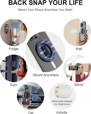 Backsnap Rig EWA MagOne Ultra BackSnap Phone Grip Stand with Finger Loop