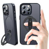 MagOne MagSafe Phone Case with Stand for iPhone 14 Pro Max (Matte Black)