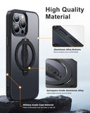 MagOne MagSafe Phone Case with Stand for iPhone 14 Pro Max (Matte Black)