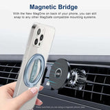 Blue MG201U phone grip compatible with any Magsafe mount system