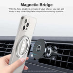 Silver MG201U phone grip compatible with any Magsafe mount system